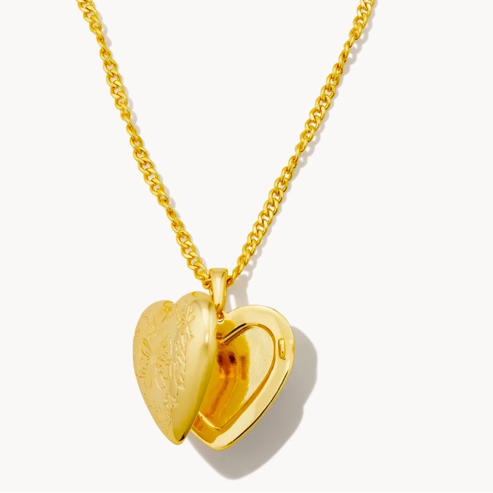 Loveshackfancy x Kendra Scott heart locket